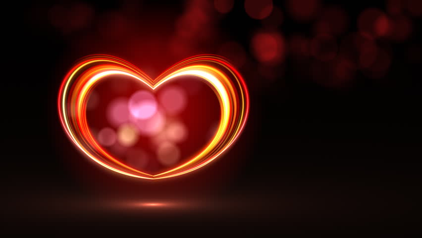 Neon Heart Lights Up In The Dark Stock Footage Video 4043155 - Shutterstock