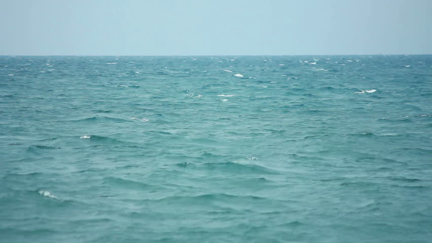 A Simple Plain Minimalistic Background Of A Large Body Of Blue Ocean ...