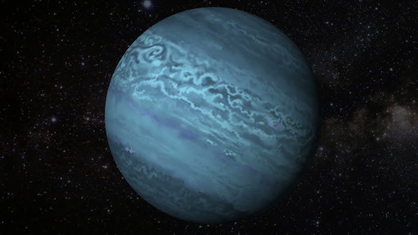 Animated One Revolution Of Planet Neptune With Correct Rotation ...