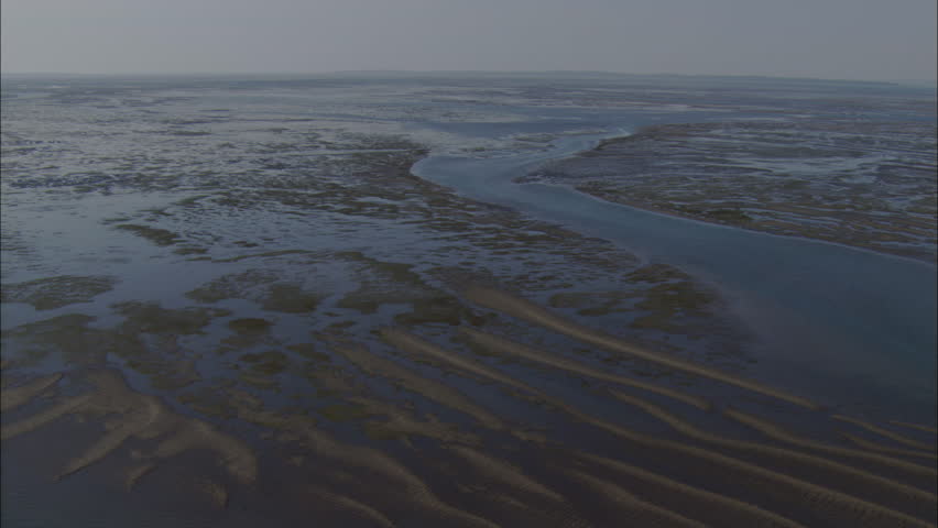 Aerial Footage River Delta. Aerial Footage Of A River Delta. Stock ...