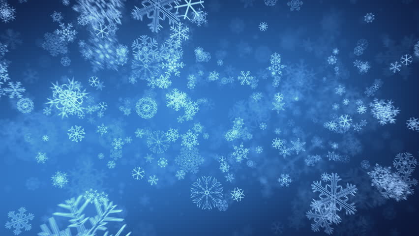 Animated Background With Snowflakes Stock Footage Video 5500445 ...