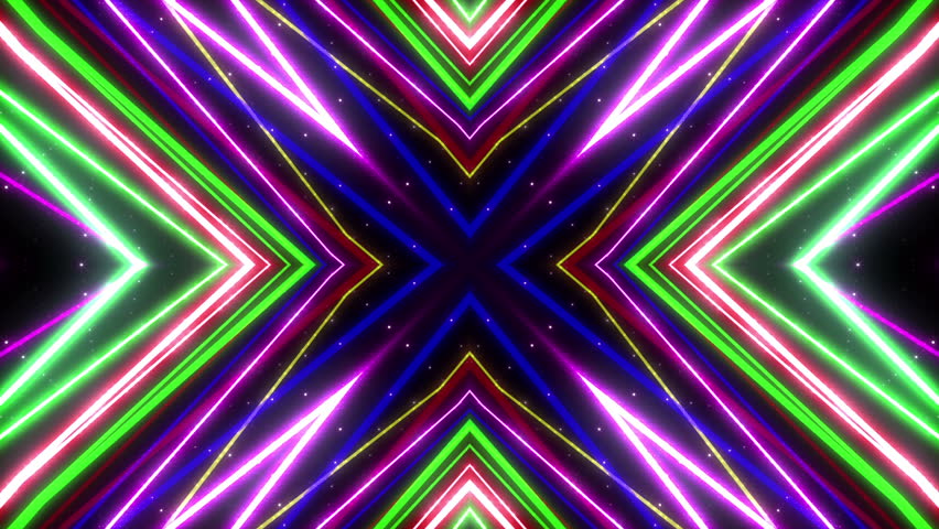 Kaleidoscope Neon Tube. Stock Footage Video 5711786 - Shutterstock