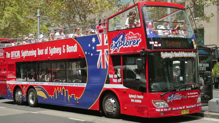 SYDNEY, AUSTRALIA - FEBRUARY 01, 2014: Unidentified Tourists Ride The ...