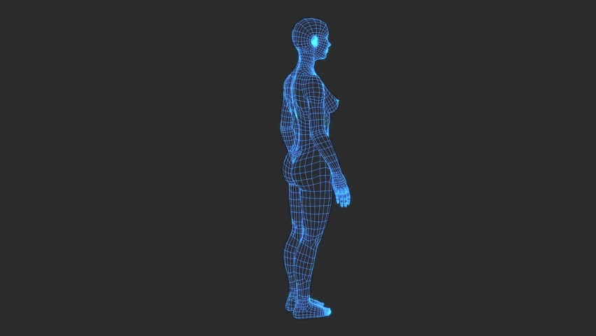 Hologram Female Human Body Stock Footage Video 5782181 - Shutterstock