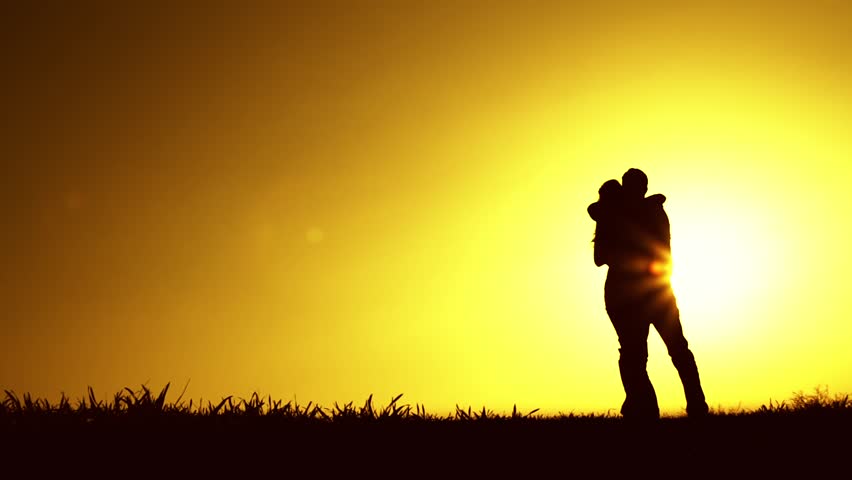 Man Kneeling Giving Heart Proposal Love Sunset Stock Footage Video ...