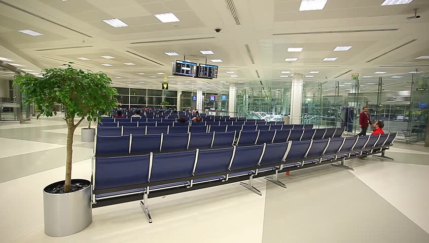 Doha, Qatar, March 14, 2014: Interior Doha International Airport, Qatar ...