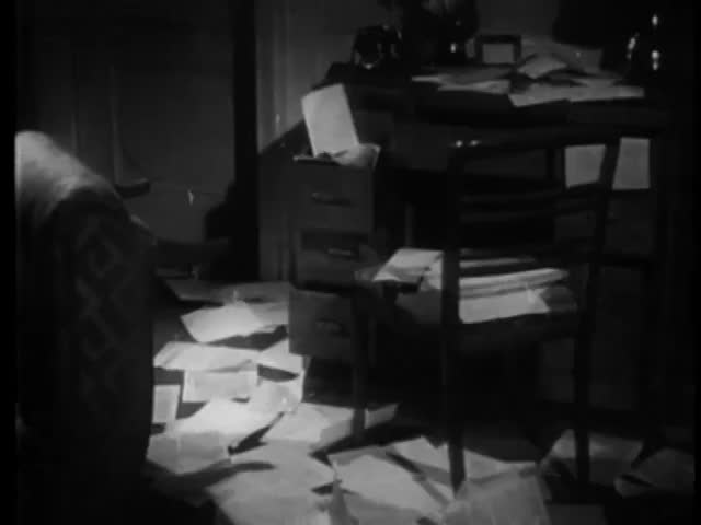 Papers Scattered On Floor Of Ransacked Room Stock Footage Video 6275903 ...