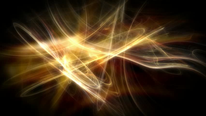 Swirling Gold Energy Lines On A Black Background. Excellent Artwork For ...