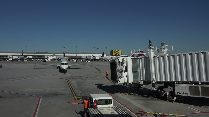 SALT LAKE CITY, UTAH JAN 2014: TSA SLC Airport Security Entrance. Salt ...