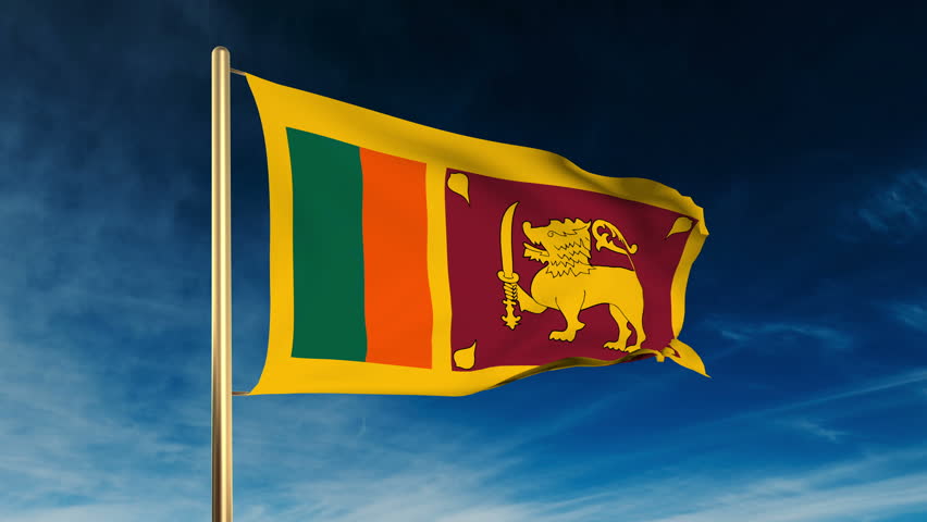 National Flag. SRI, Sri Lanka. Stock Footage Video 1039831 - Shutterstock