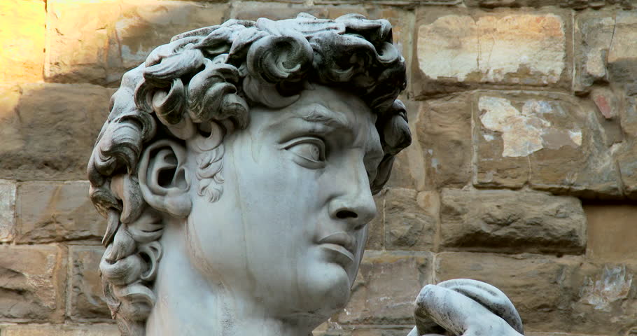 Close Up Shot Of Hand Of Statue Of David In Florence, Shot In 4K Sony ...